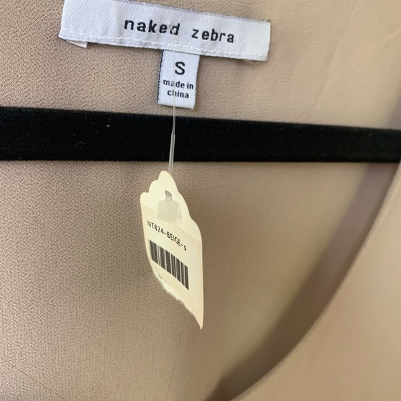 Flowy chiffon naked zebra tank - Picture 3 of 6